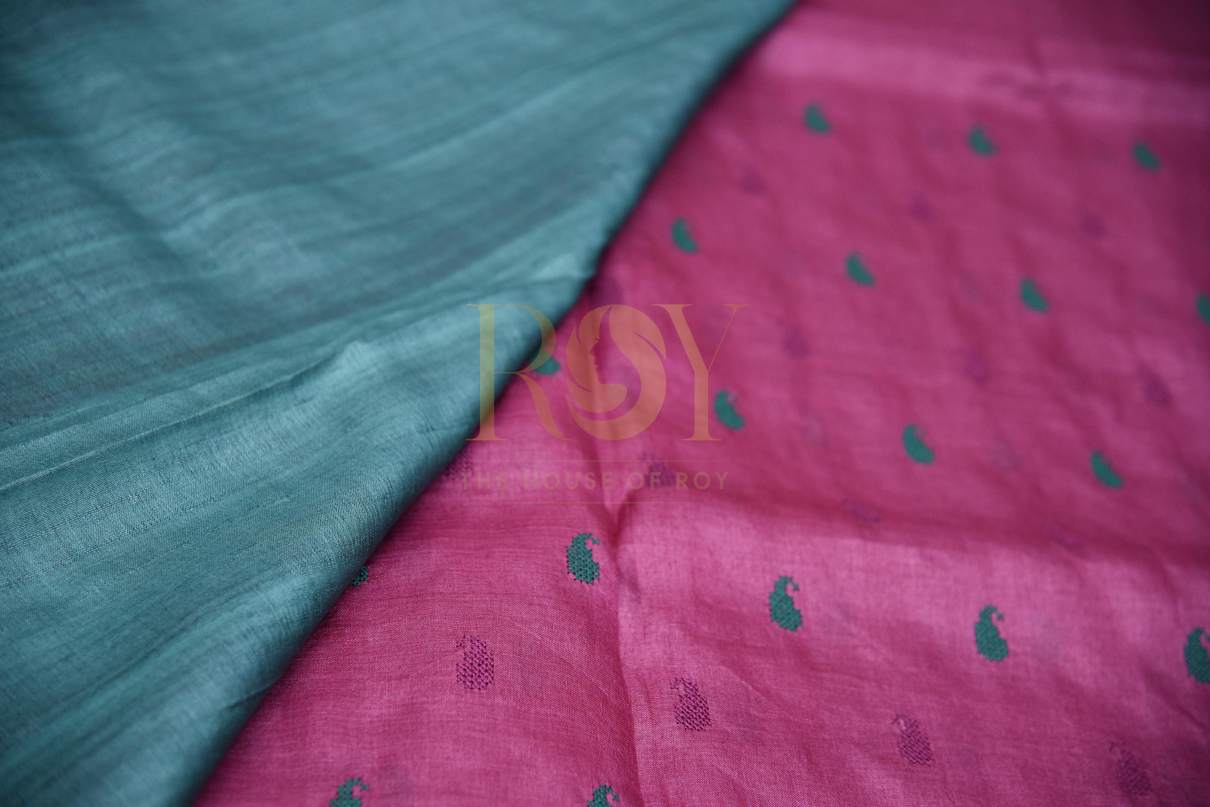 Pure Tussar Silk Jamun Saree