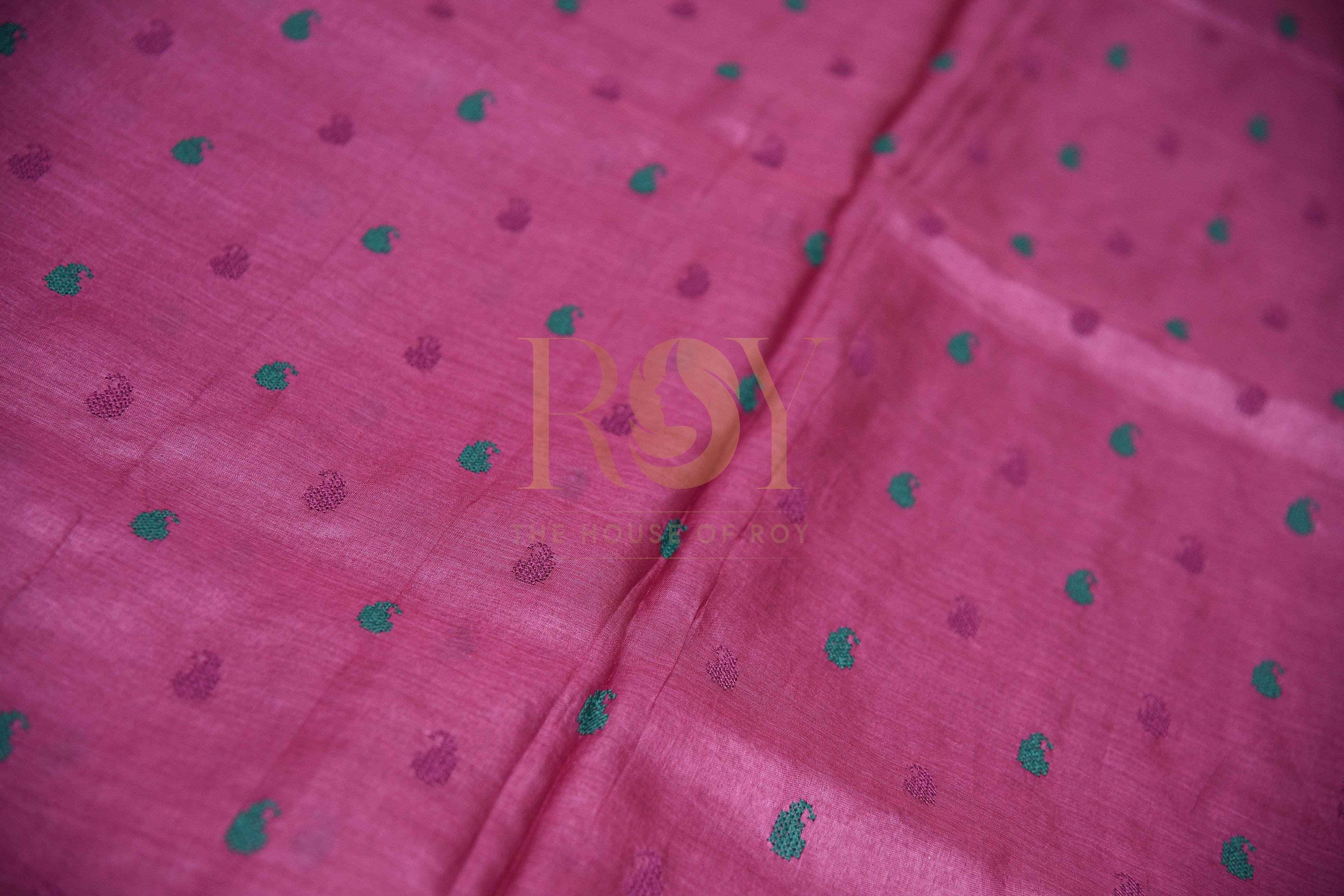 Pure Tussar Silk Jamun Saree