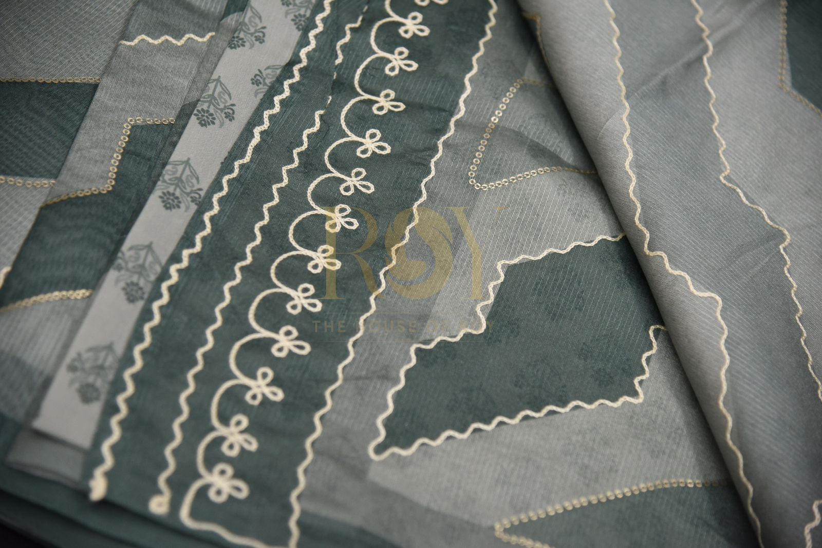 Italian Silk Embroidery Fabric