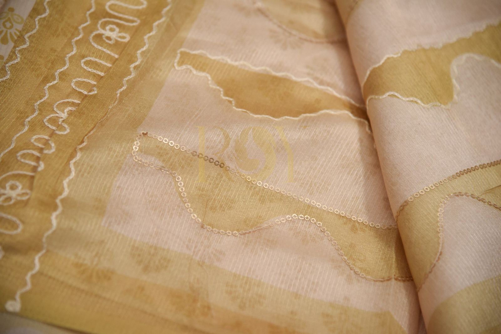 Luxury Fabric Italian Embroidery Silk