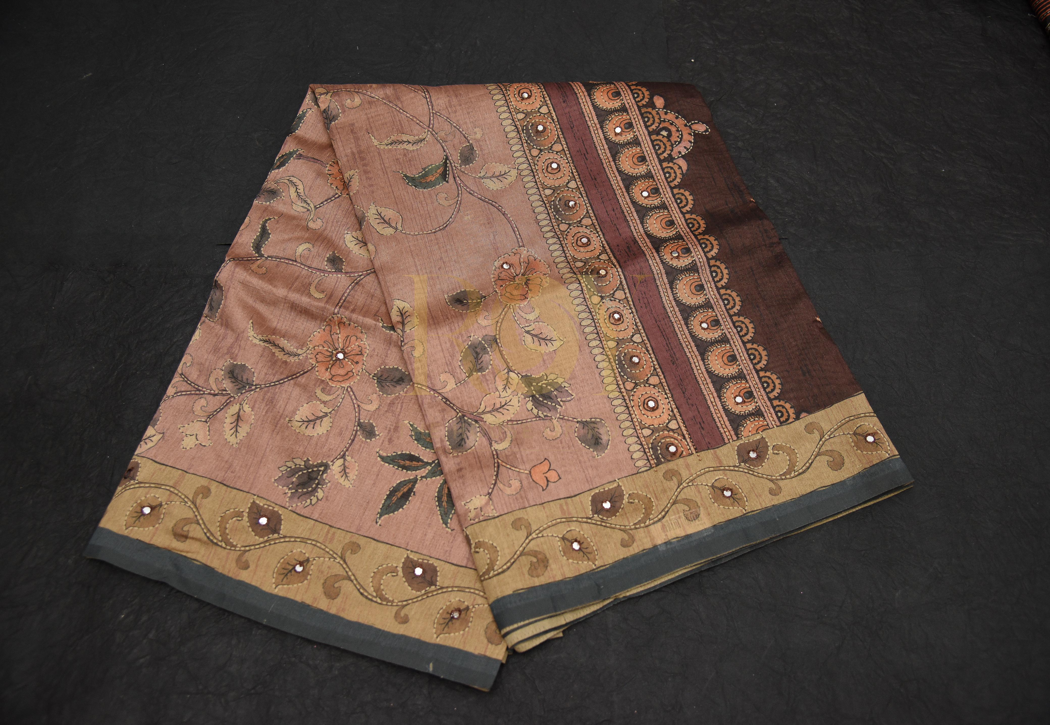 Mix Tussar Fabric Sarees