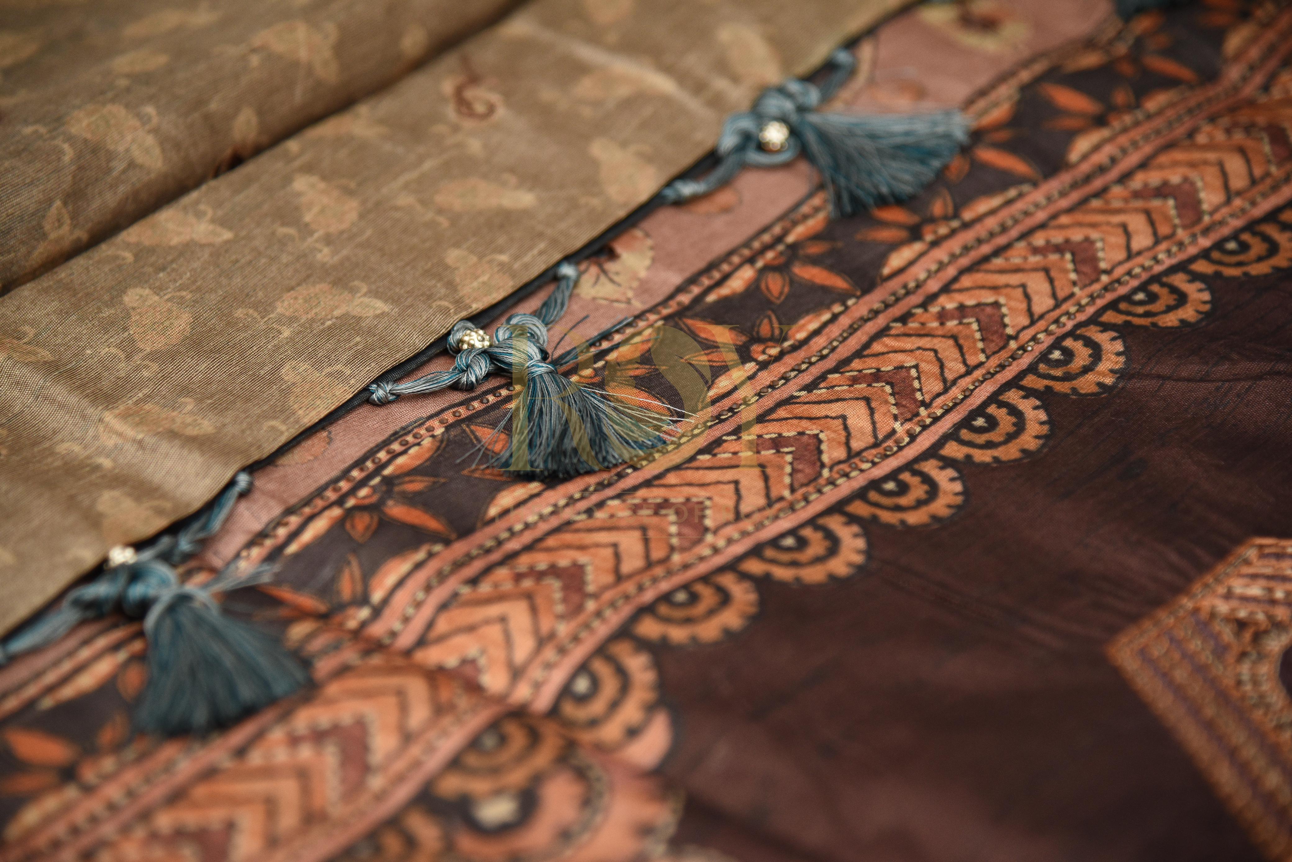 Mix Tussar Fabric Sarees