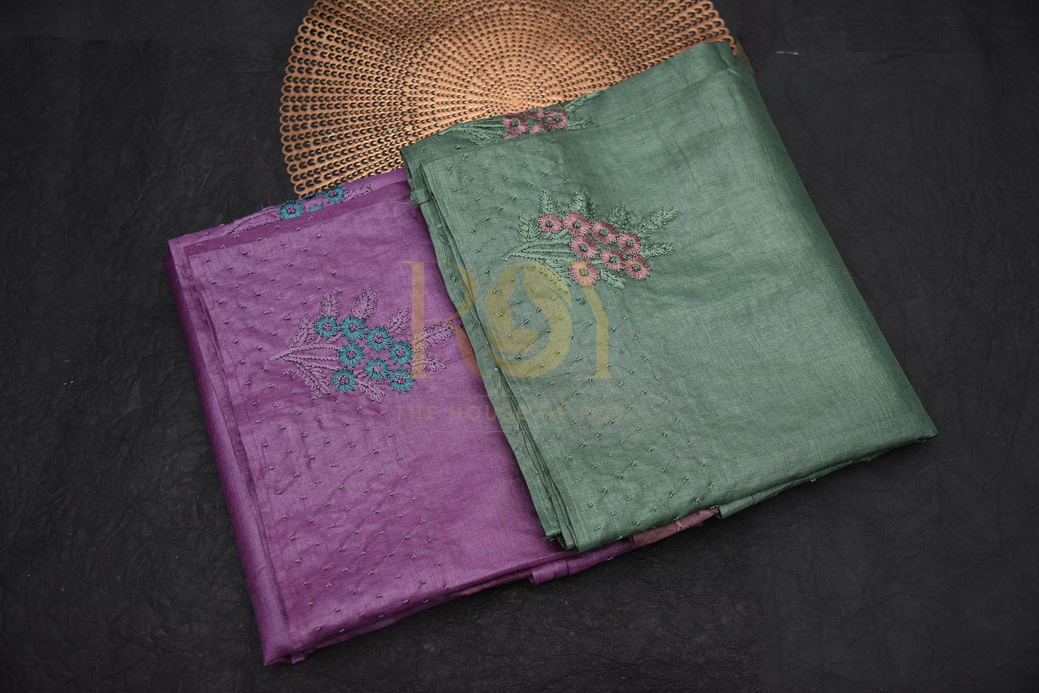 Pure Tussar Silk Bullion Knots Sarees