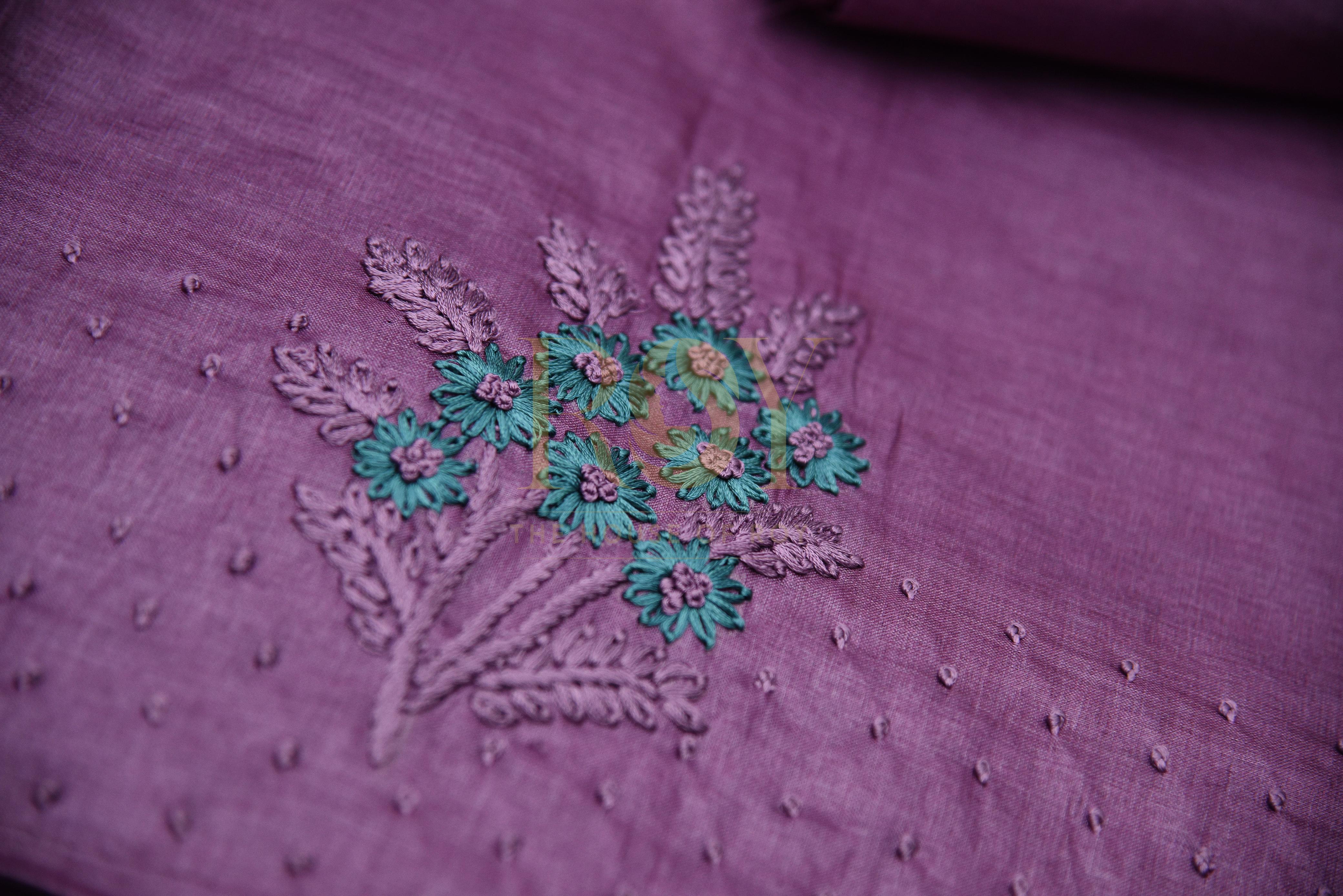Pure Tussar Silk Bullion Knots Sarees