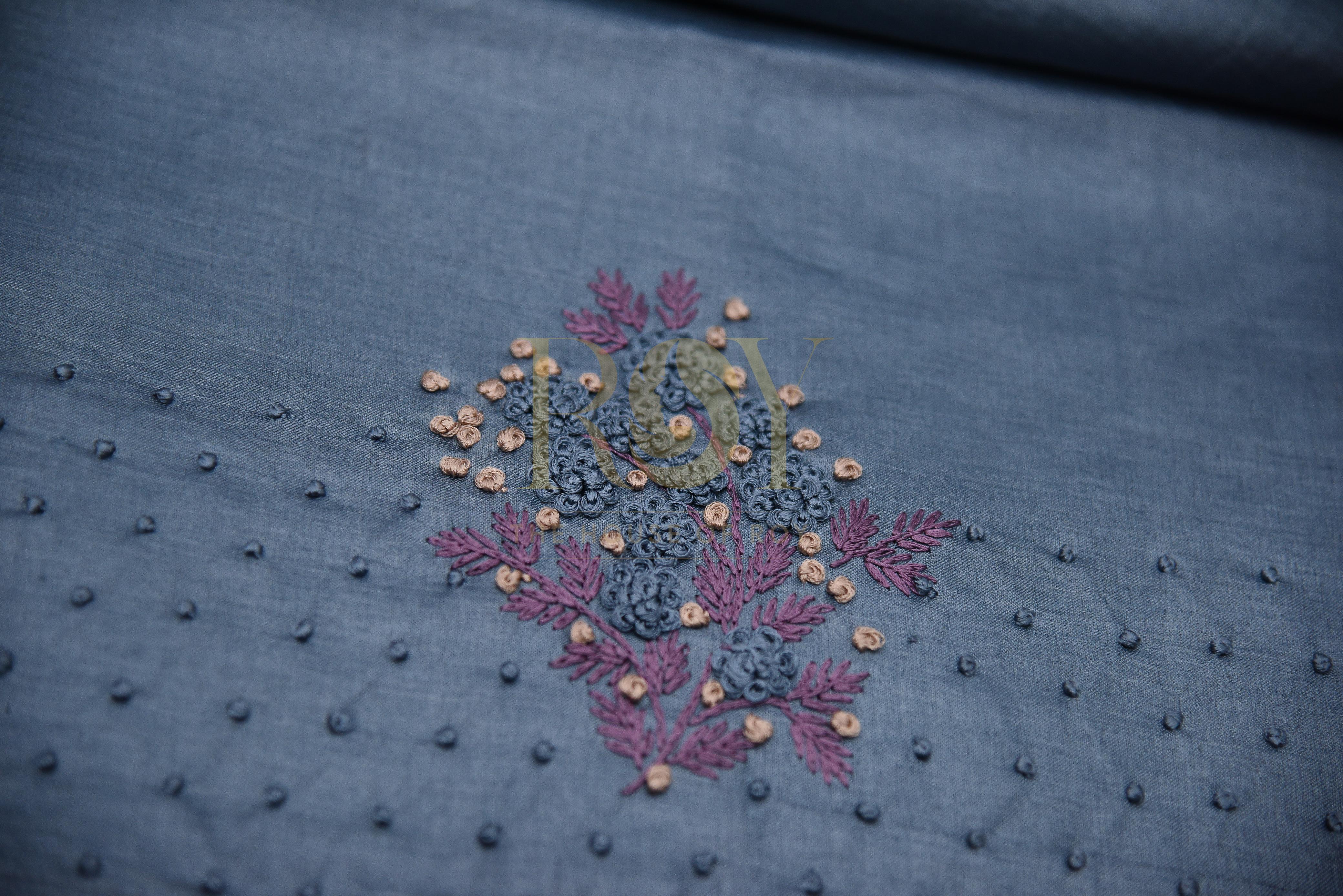 Pure Tussar Silk Bullion Knots Sarees