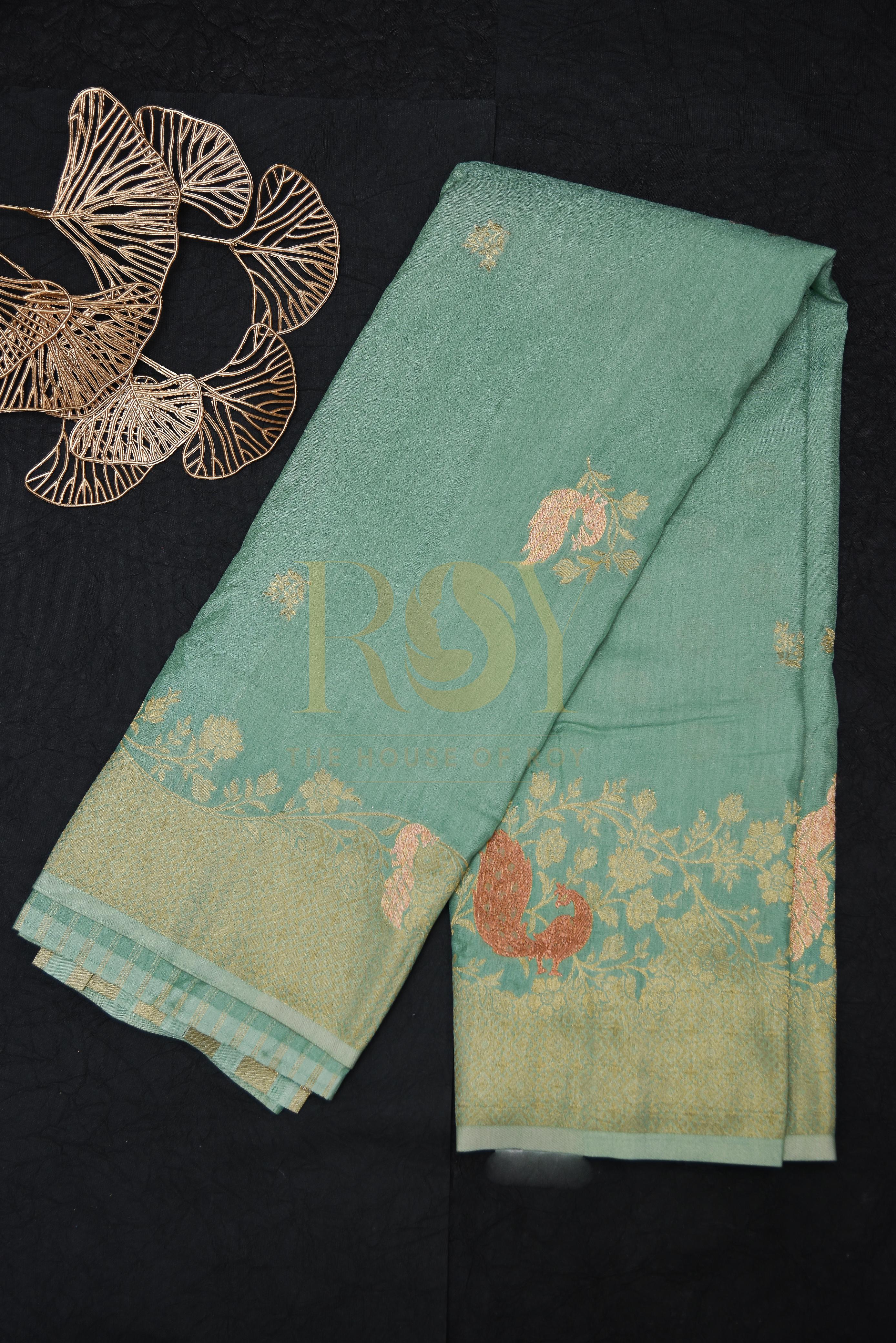 Sage Green Georgette Saree