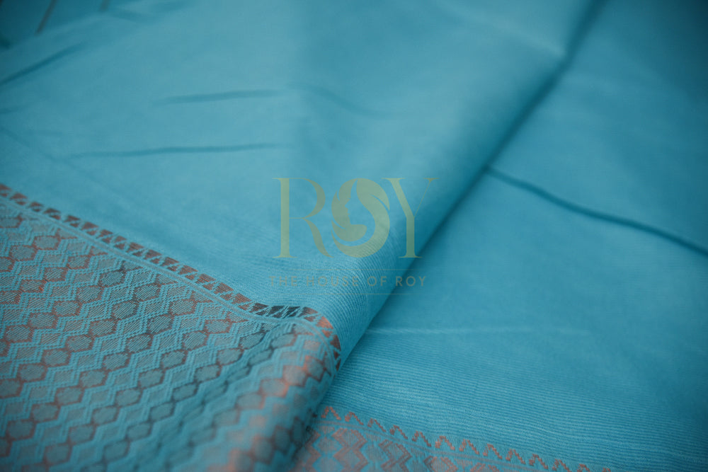 Blue Silk Cotton Saree