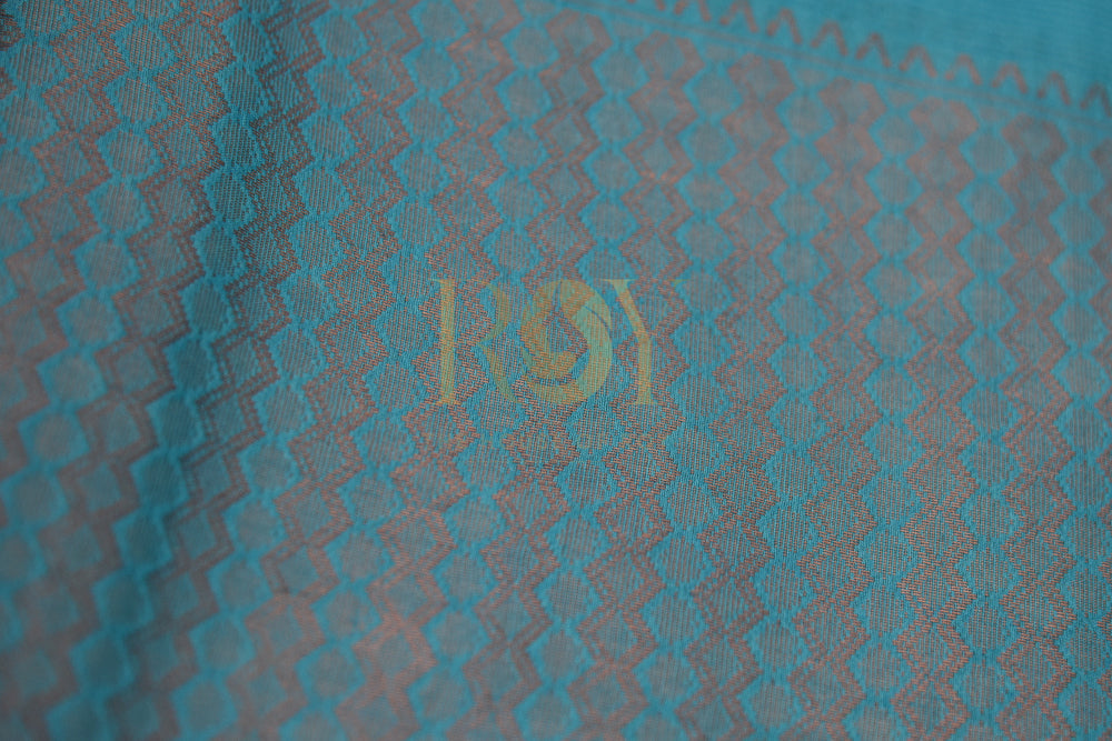 Blue Silk Cotton Saree