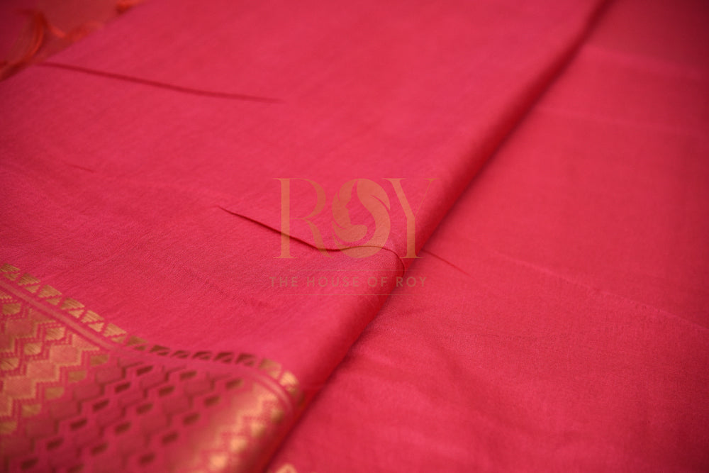 Pink Silk Cotton Saree